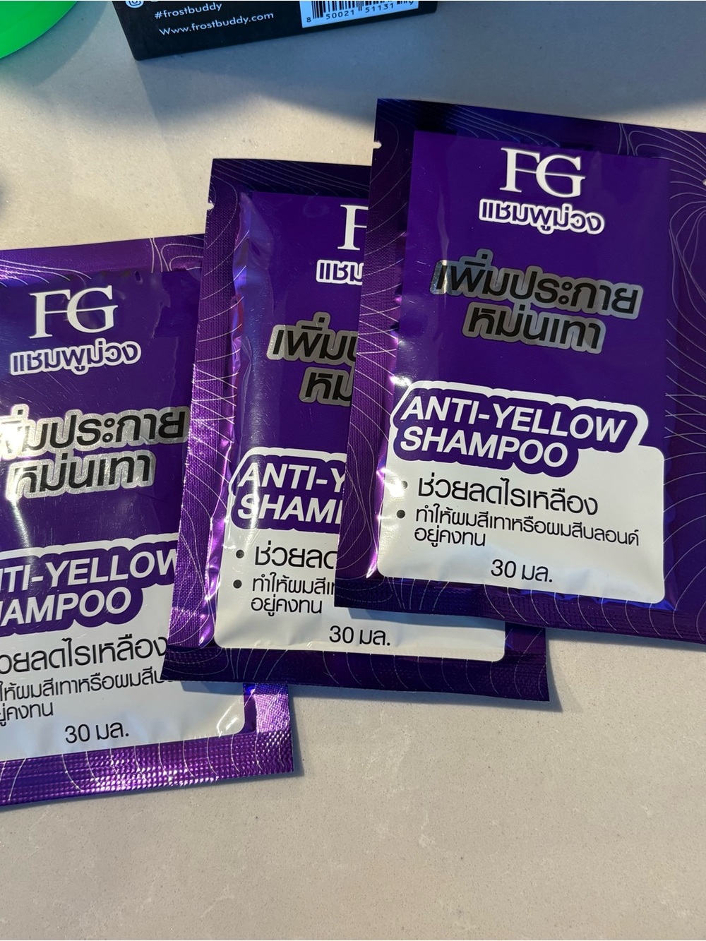 FG Anti-Yellow Shampoo Sachets 6 - travel - Picture 7 of 7